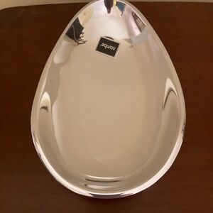Nambe Polished Silver Teardrop Bowl